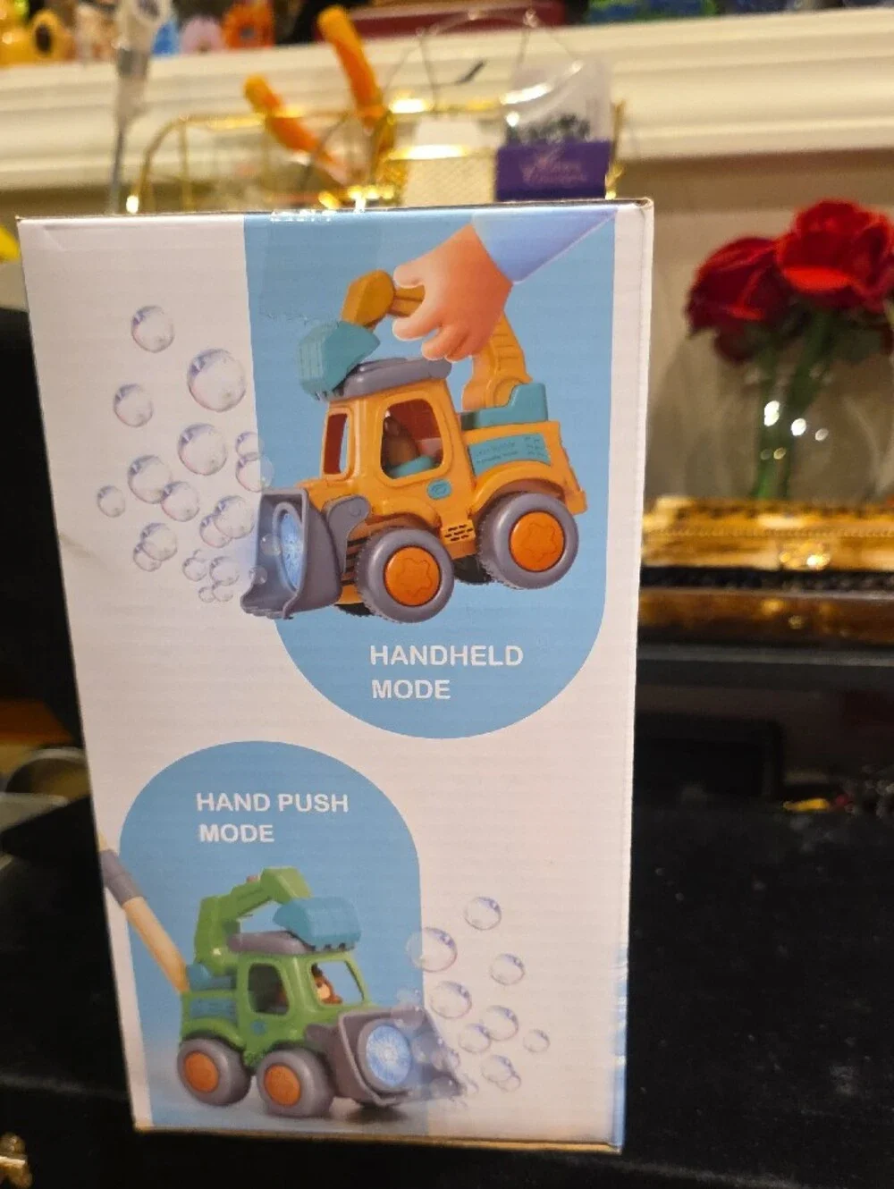 Orange & Blue Bubble Engineering Vehicle Toy